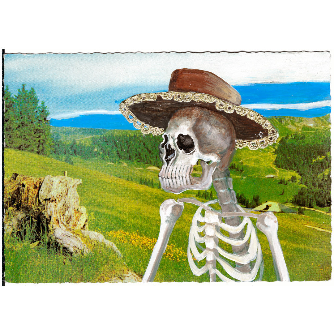 Skeleton with hat