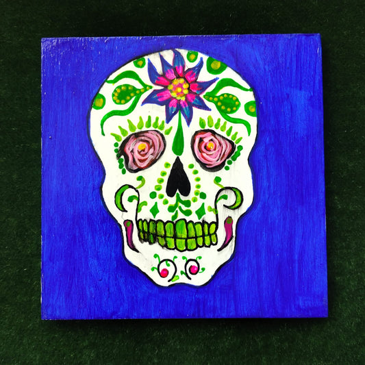 Calavera in blue