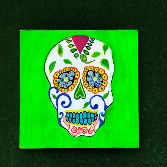 Calavera in green