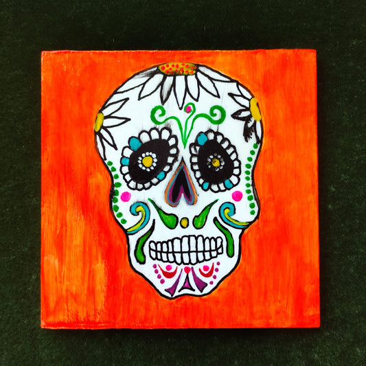 Calavera in orange