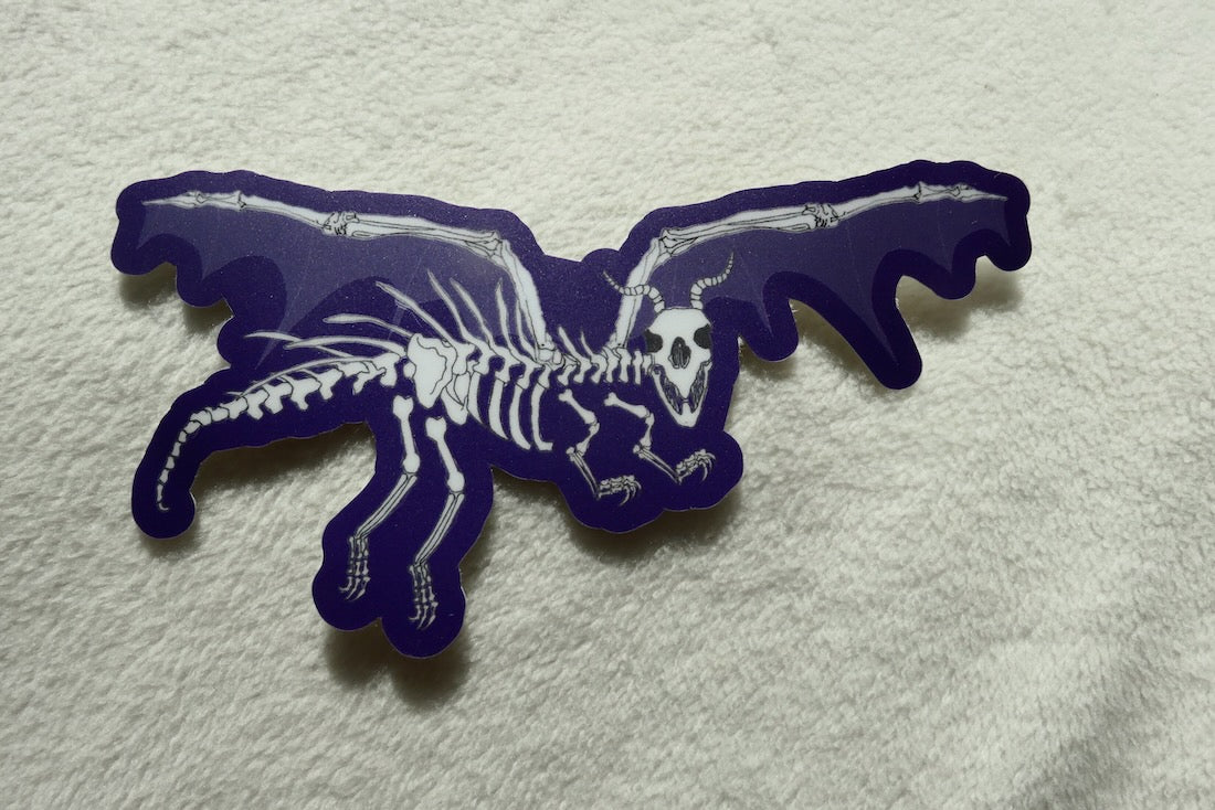Dragon Skeli Vinyl Sticker