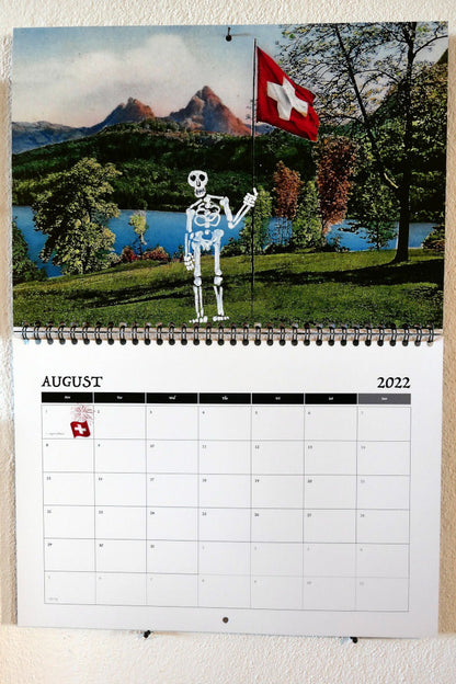 Swiss Skeli Calender 2022, August