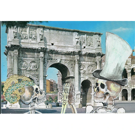 Swiss Skeli and La Catrina by Arch of Constantine, Rome